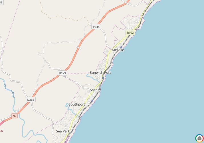 Map location of Sunwich Port